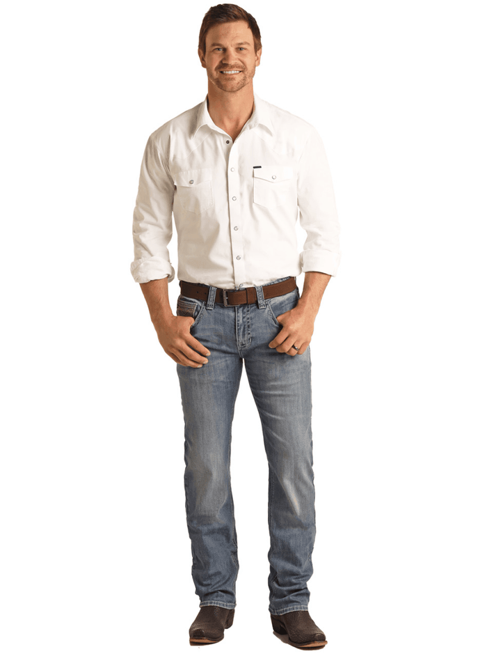 Rock & Roll Cowboy Men's Reflex Regular Fit Stretch Stackable Jean RRMDSPRZSL