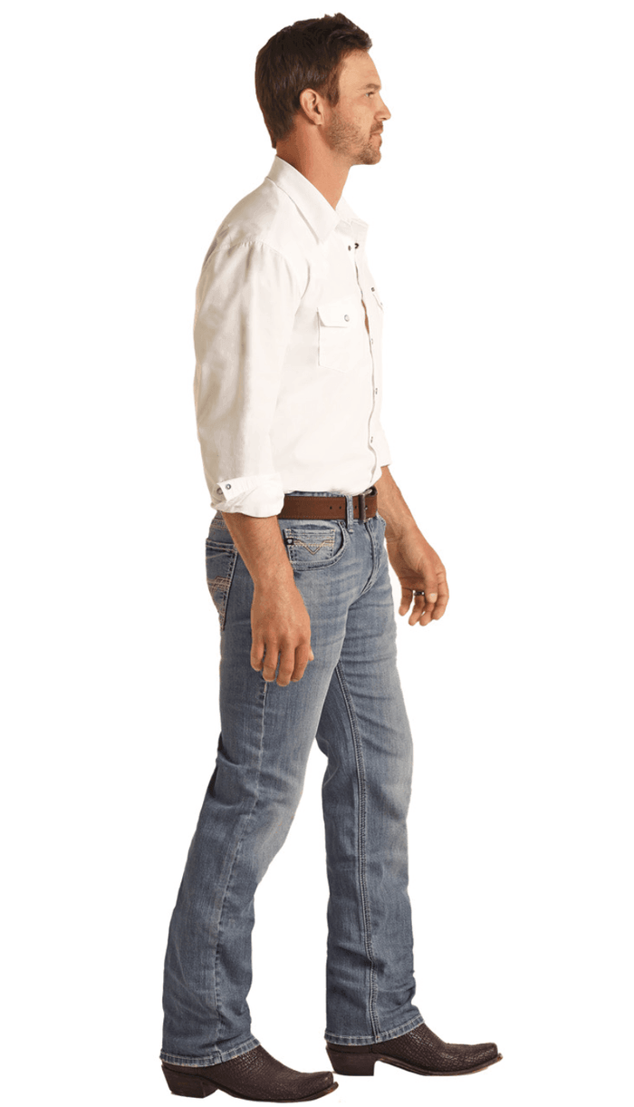 Rock & Roll Cowboy Men's Reflex Regular Fit Stretch Stackable Jean RRMDSPRZSL