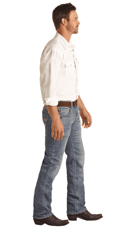 Rock & Roll Cowboy Men's Reflex Regular Fit Stretch Stackable Jean RRMDSPRZSL
