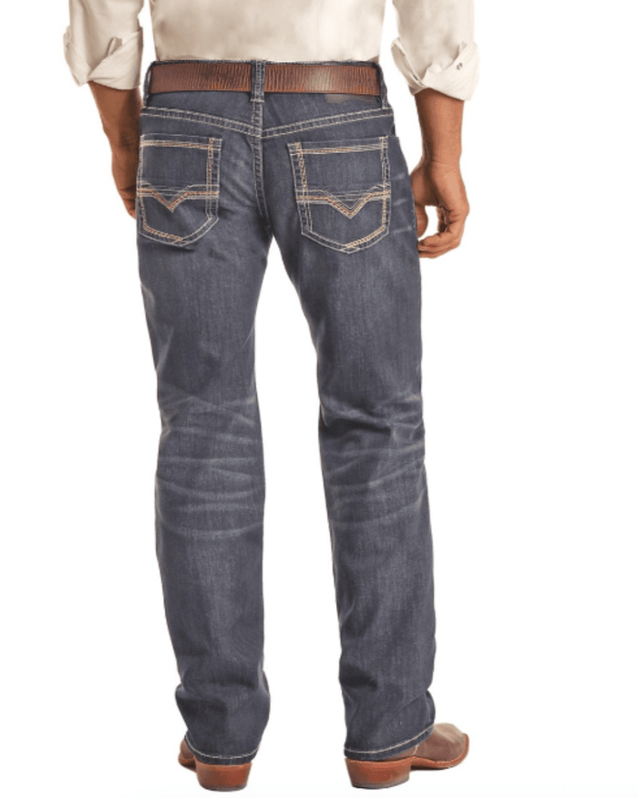 Rock & Roll Cowboy Men's Tapered Stackable Boot Cut Jean BMSPD02493