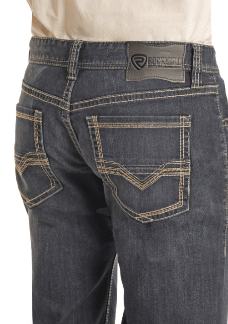 Rock & Roll Cowboy Men's Tapered Stackable Boot Cut Jean BMSPD02493