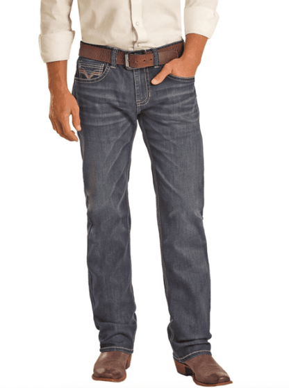Rock & Roll Cowboy Men's Tapered Stackable Boot Cut Jean BMSPD02493