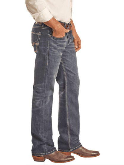Rock & Roll Cowboy Men's Tapered Stackable Boot Cut Jean BMSPD02493