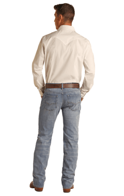 Rock & Roll Cowboy Men's Vintage '46 Regular Fit Straight Leg Jeans RRMD1PR13J