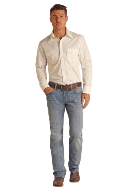 Rock & Roll Cowboy Men's Vintage '46 Regular Fit Straight Leg Jeans RRMD1PR13J