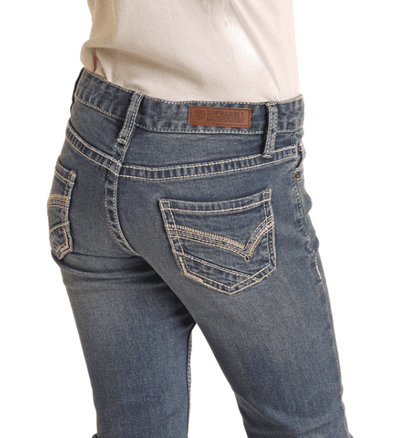 Rock & Roll Cowgirl Girls Bootcut Jeans RRGD4MR1JC