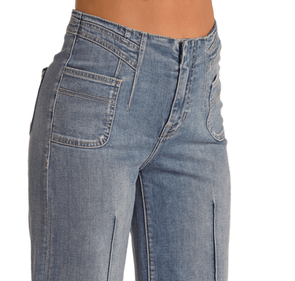 Rock & Roll Cowgirl Women's High Rise Extra Stretch Palazzo Flare Jeans RRWD8HR0SJ