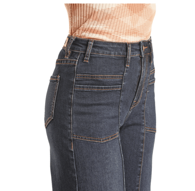 Rock & Roll Cowgirl Women's Patch Pocket Palazzo Jeans BW8HD02603
