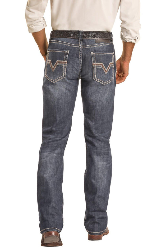 Rock & Roll Denim Men's Reflex Revolver Slim Fit Straight Leg Jeans BM1RD02488-Painted Cowgirl Western Store