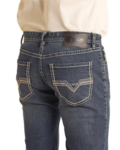 Rock & Roll Denim Men's Reflex Revolver Slim Fit Straight Leg Jeans RRMD1RR1GZ-Painted Cowgirl Western Store
