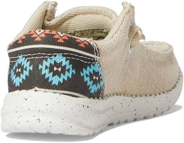 Roper Children/Youth Hang Loose Tan Canvas Slip On Laced Shoe 1793-3012