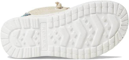 Roper Children/Youth Hang Loose Tan Canvas Slip On Laced Shoe 1793-3012-Painted Cowgirl Western Store