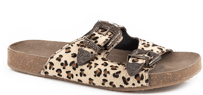 Roper Women's Desiree Leopard Leather Sandals 0607-3220