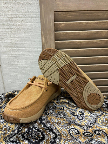 Roper Women's Vintage Tan Canvas Chukka Casual Shoe 1663-3415-Painted Cowgirl Western Store