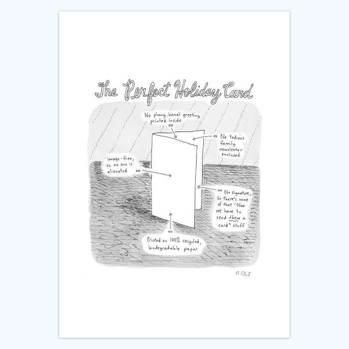 Roz Chast - "The Perfect Holiday Card" 5x7 cards