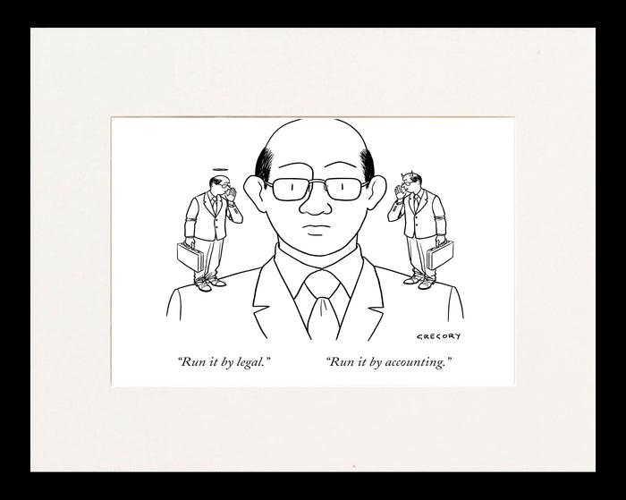Run it by Legal/Accounting Cartoon Print