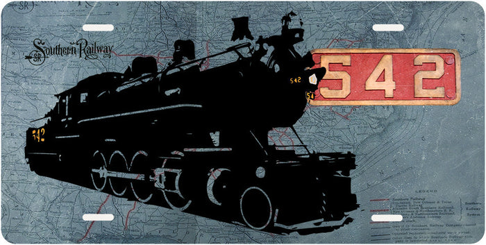 Southern Railway (SOU) No.542 License Plate