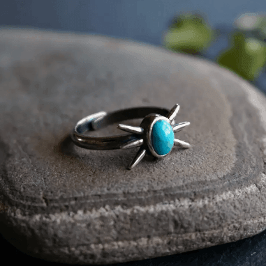 Sowell Jewerly Kanti Turquoise Ring RS3604