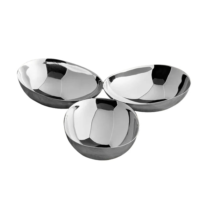 STAINLESS STEEL THREE BOWL