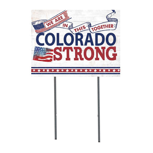 State Strong Lawn Sign Colorado