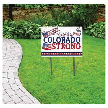 State Strong Lawn Sign Colorado