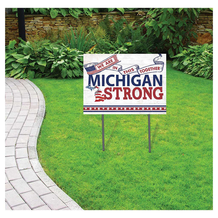 State Strong Lawn Sign Michigan