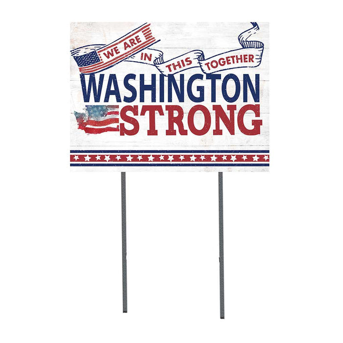 State Strong Lawn Sign Washington