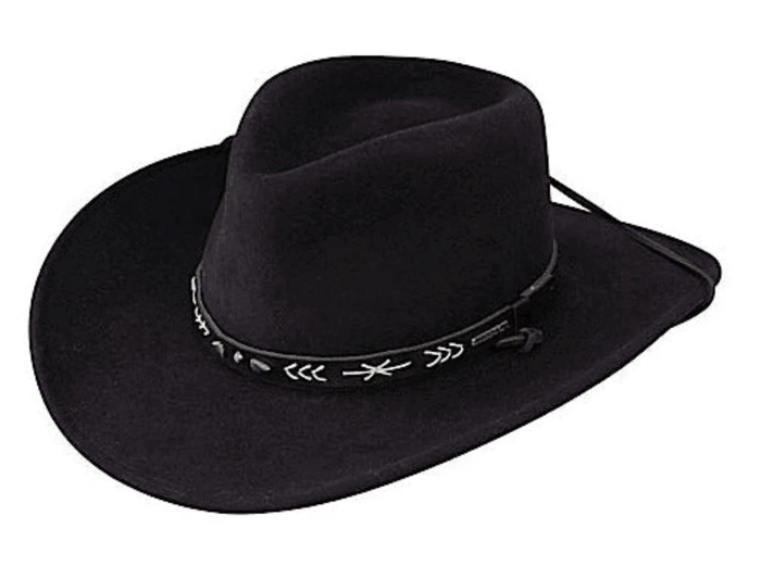 Stetson Santa Fe Black Crushable Wool Cowboy Hat SWSTFE-8132