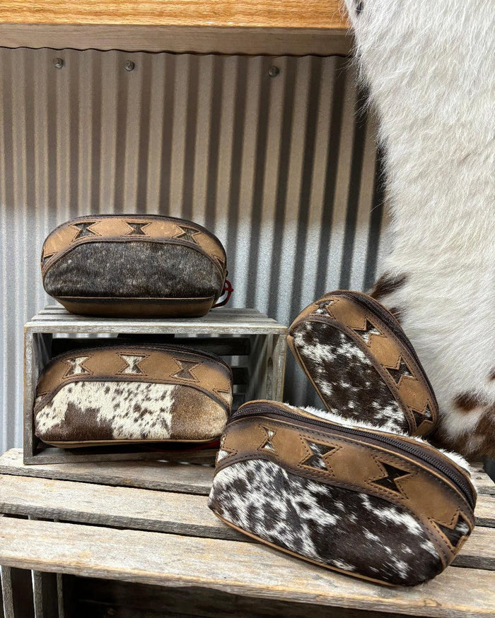 STS Roswell Belle Cowhide Hair-On Makeup Bag STS32417-Painted Cowgirl Western Store