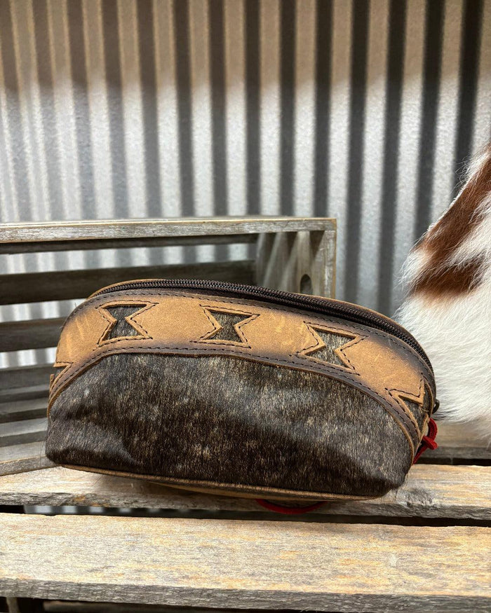 STS Roswell Belle Cowhide Hair-On Makeup Bag STS32417-Painted Cowgirl Western Store