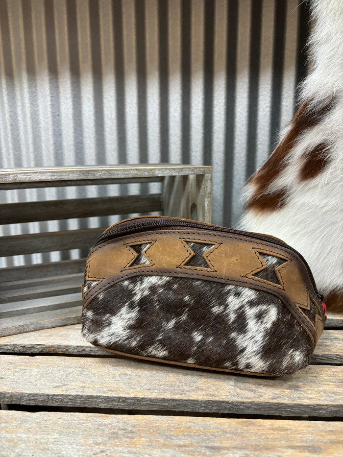STS Roswell Belle Cowhide Hair-On Makeup Bag STS32417-Painted Cowgirl Western Store