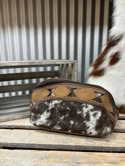 STS Roswell Belle Cowhide Hair-On Makeup Bag STS32417-Painted Cowgirl Western Store