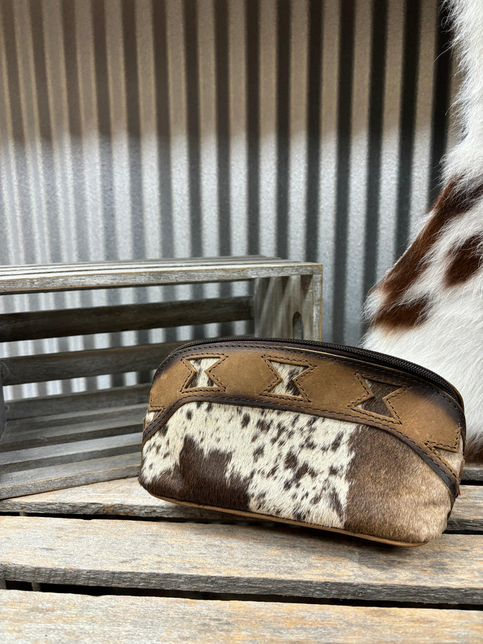STS Roswell Belle Cowhide Hair-On Makeup Bag STS32417-Painted Cowgirl Western Store