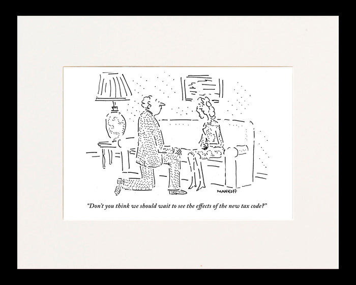 Tax Code Proposal Cartoon Print