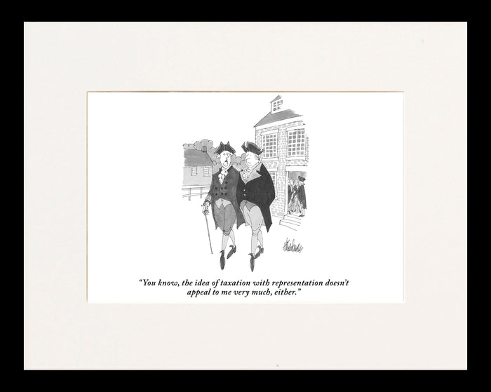 Taxation with Representation Cartoon Print