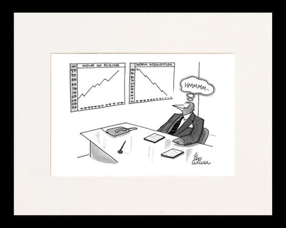 The Early Bird Cartoon Print