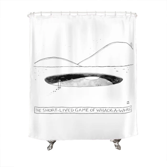 The Short-Lived Game of Whack-A-Whale Shower Curtain