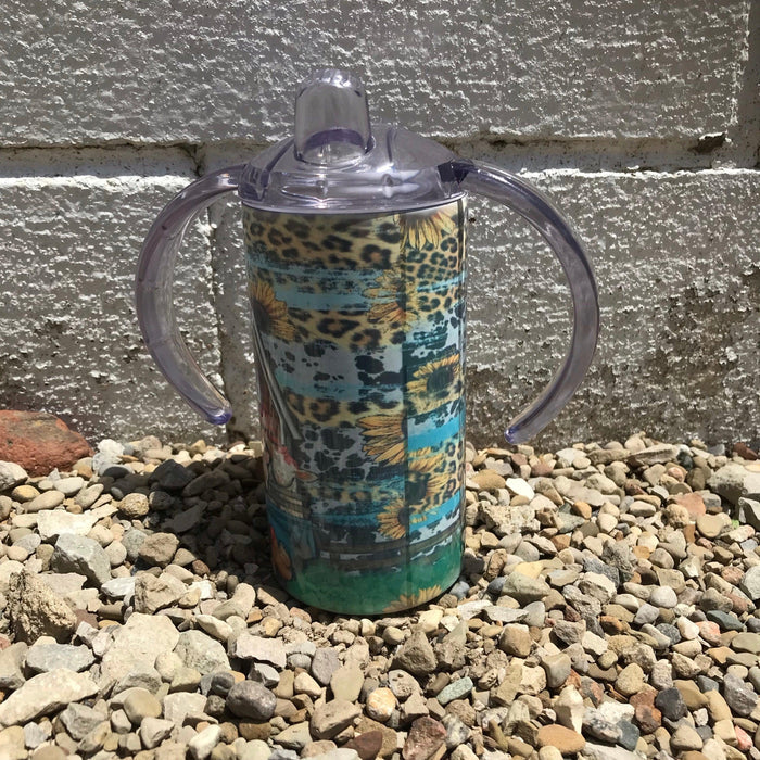 Toddler Sippy Cup Tumbler Farm Animals FATSC-Painted Cowgirl Western Store