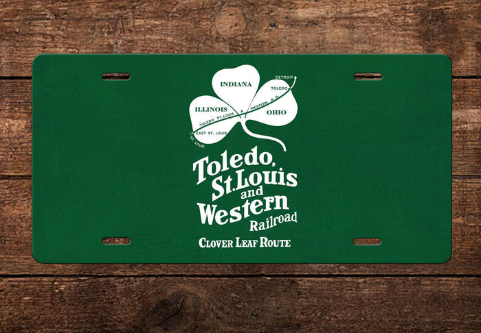 Toledo, Cincinnati and St. Louis Railroad - Clover Leaf Route - License Plate
