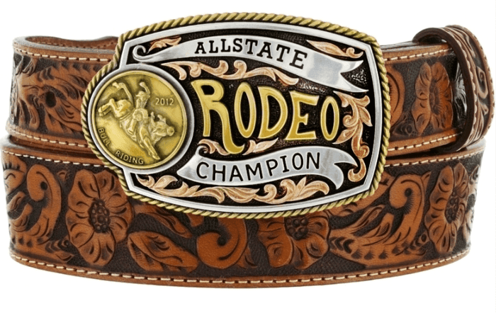 Tony Lama Kid's Brown Lil' Champ Leather Belt C60154