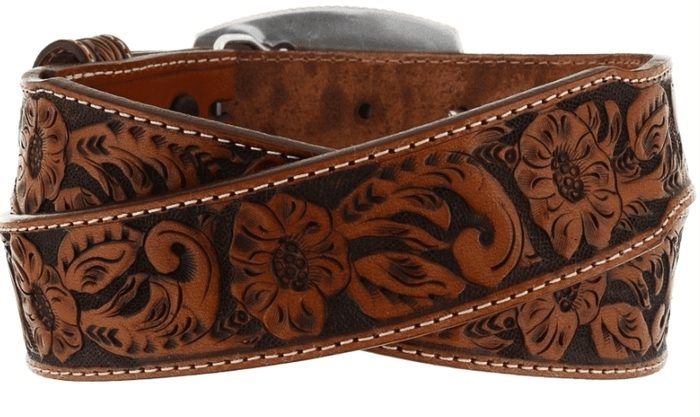 Tony Lama Kid's Brown Lil' Champ Leather Belt C60154
