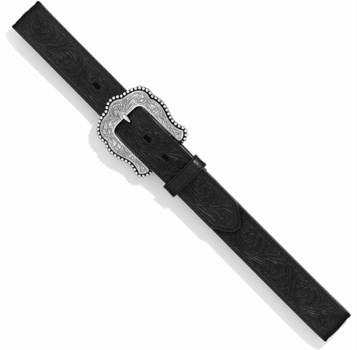 Tony Lama Women's Layla Black Leather Western Belt C50733