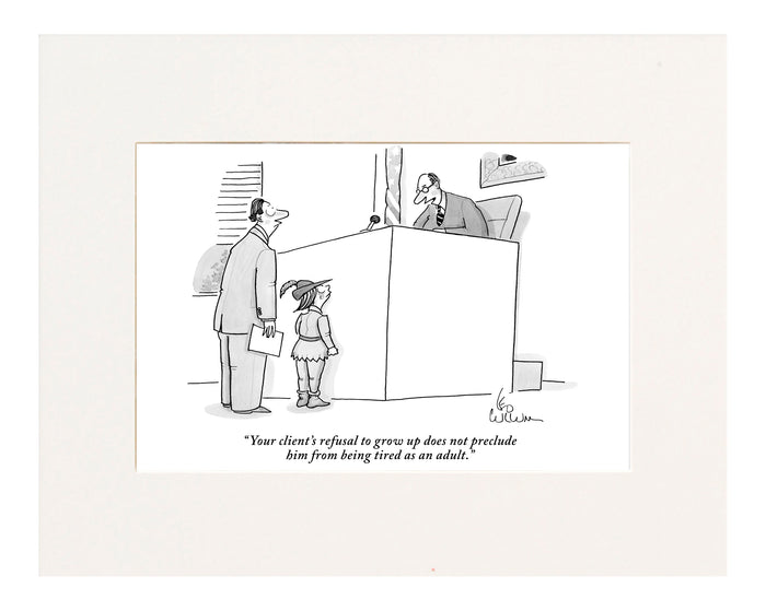 Tried As An Adult Cartoon Print