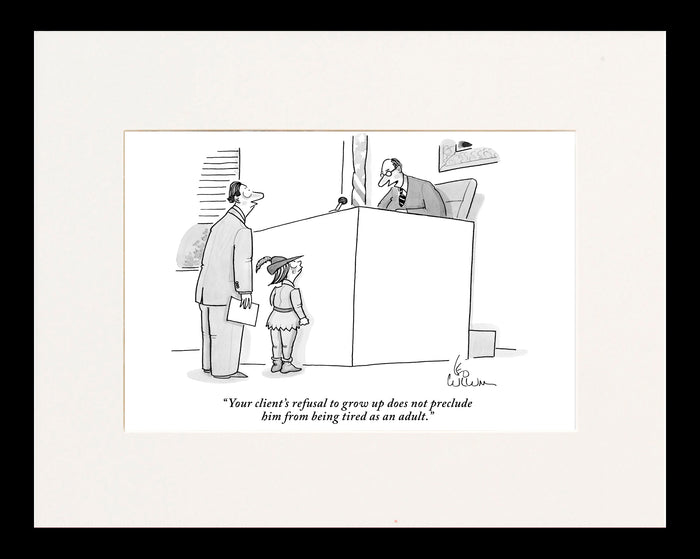Tried As An Adult Cartoon Print