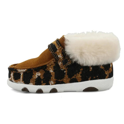 Twisted X Infant and Toddler Cheetah Print Driving Moc ICA0025-Painted Cowgirl Western Store