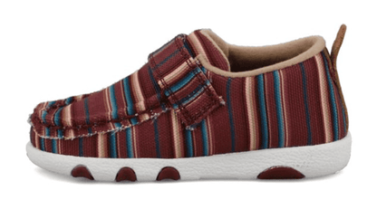 Twisted X Infant & Toddler Hooey Maroon Serape Driving  Baby Shoes IHYC005