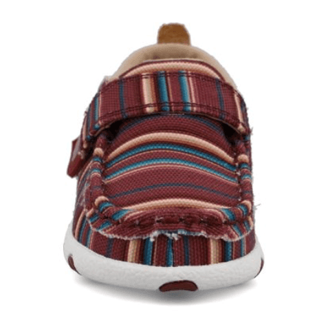 Twisted X Infant & Toddler Hooey Maroon Serape Driving  Baby Shoes IHYC005