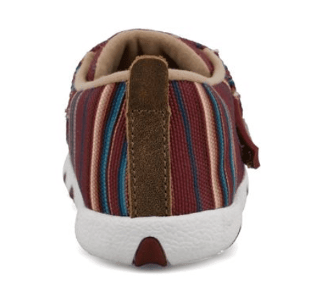 Twisted X Infant & Toddler Hooey Maroon Serape Driving  Baby Shoes IHYC005