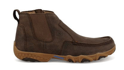 Twisted X Men's Brown Leather 4" Chelsea Boot Driving Moc Shoe MDMX001