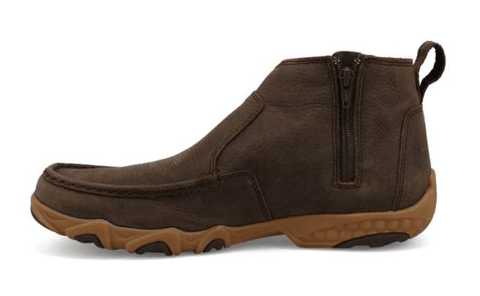 Twisted X Men's Brown Leather 4" Chelsea Boot Driving Moc Shoe MDMX001